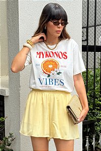 T-SHIRT PREMIUM ESTONADA MYKONOS OFF WHITE