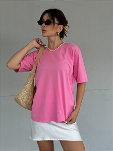 T-SHIRT PREMIUM ESTONADA ROSA CREAM
