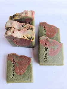 Sabonete  Artesanal - Argila verde e rosa