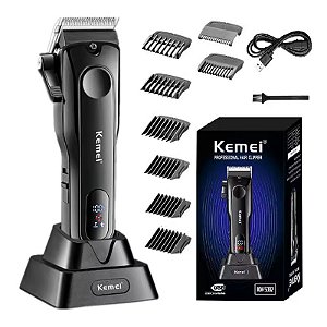 Máquina De Corte Profissional Turbo Com Base De Carga Kemei 5082