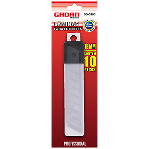 LAMINAS PARA ESTILETES 18MM C/ 10 UN - GADAN
