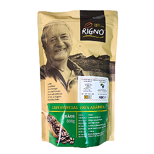 Café Rigno Especial 86+ pontos 100% Arábica - Gãos 500g  (1º Lugar do Cup of Excellence 2022)