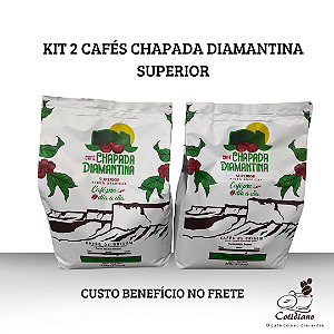Kit Café Chapada Diamantina Superior - 100% Arábica - 2 Pacotes de 250g