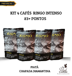 4 Unidades Café Rigno Intenso 83+ Pontos - 100% Arábica