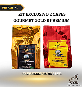 Kit Exclusivo Café Gourmet: Café Gold Especial & Premium – 100% Arábica