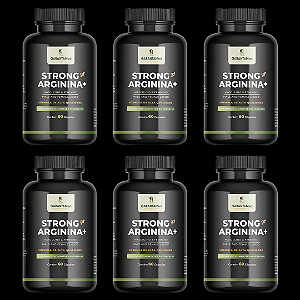 Libido Masculino e Feminino STRONG ARGININA+ Kit p/ 6 meses
