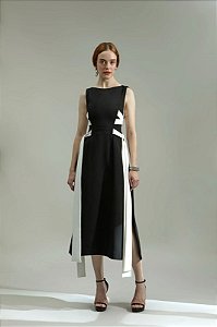 TUNICA BICOLOR ALFAIATARIA MADRID PRETO