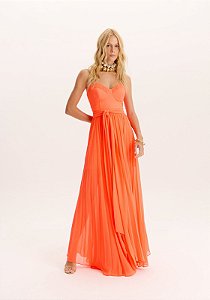 VESTIDO LONGO FLUIDO SEM ALCAS