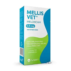 Anti-inflamatorio Mellis Vet Para Caes 0,5 Mg 10 Tabs