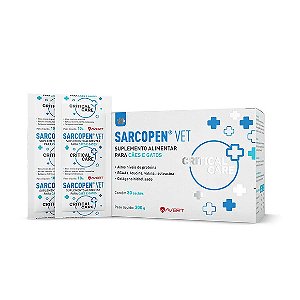Suplemento Alimentar Sarcopen Vet Cães e Gatos Avert 30 sachês