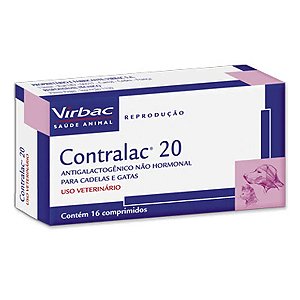 Inibidor de Lactação Contralac Virbac 20 mg