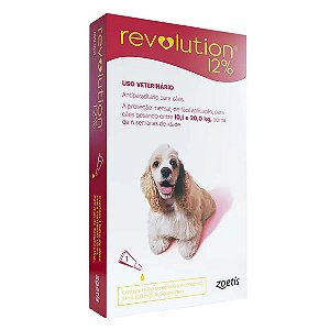 Antipulgas Revolution 12% para Cães de 10,1kg a 20kg 1 Tubo