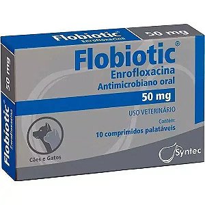 Antibiótico para Cães e Gatos Flobiotic Syntec 50 mg