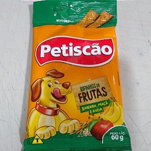 Bifinho Mastigavel De Frutas Petisquinho Petiscao 60 g