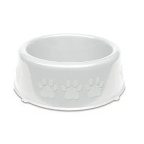 Comedouro Plastico Patinhas Grande Lilas 2750 ml