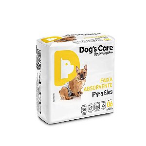Fralda Higiênica Macho Dogs Care 6 unidades GG