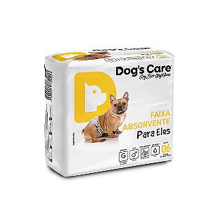 Fralda Higiênica Macho Dogs Care 6 unidades G