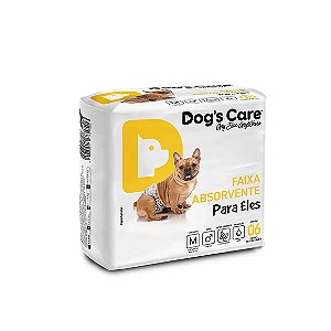 Fralda Higiênica Macho Dogs Care 6 unidades M