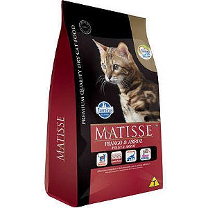 RaÇÃo Matisse Adulto Sabor Frango E Arroz 2kg