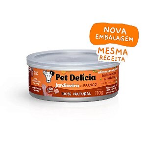 Ração Úmida Pet Delícia Cães Jardineira de Frango 110 g