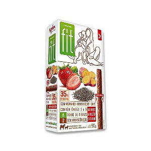Petisco Spin Pet Onebyone Gourmet Fit Stick Morango Batata Doce e Chia 50 g