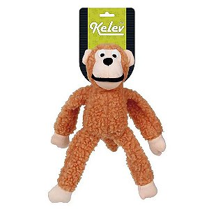 Brinquedo Pelúcia Macaco Kelev Laranja M