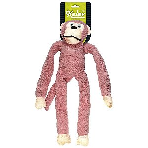 Brinquedo de Pelúcia Macaco Kelev Jambo Rosa G