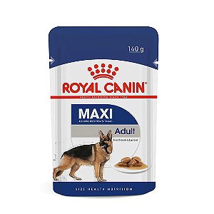 Ração Úmida Royal Canin Sachê Maxi Adult Cães Adultos 140 g