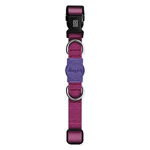 Coleira Premium Classic Purple Dog Trip Brasil M