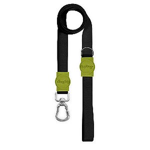 Guia Premium Classic Black Verde Dog Trip Brasil P