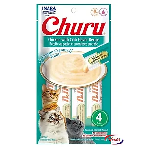 Churu Gatos Frango E Caranguejo 4x14gr