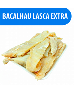 1kg de bacalhau Lasca Extra 100% limpo
