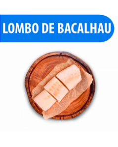 1kg Lombo de bacalhau do porto 100% limpo