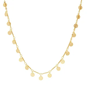 Colar Choker Medalhinhas Folheado A Ouro 18k