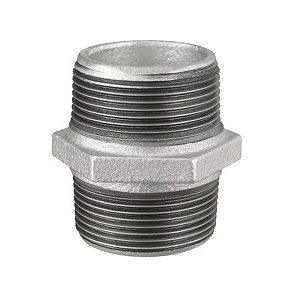 NIPLE DUPLO FERRO GALVANIZADO  TUPY C 1/2