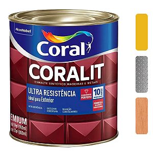 Esmalte Coral Coralit Ultra Amarelo Brilhante 900 ml