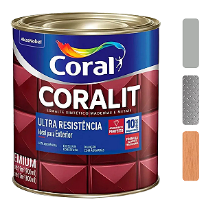 Esmalte Coral Coralit Platina Brilhante 900 ml