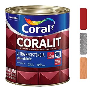Esmalte Coral Coralit Vermelho Brilhante 900 ml