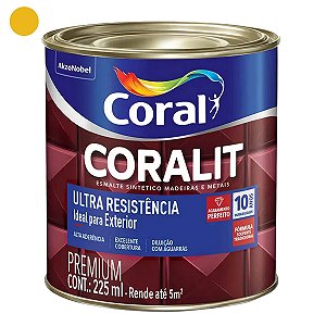 Esmalte Coral Coralit Ultra Amarelo Brilhante 225ml
