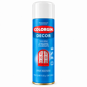Tinta Spray Branco Brilhante 360ml Colorgin Decor