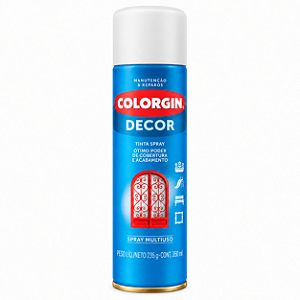 Tinta Spray Branco Fosco 360ml Colorgin Decor