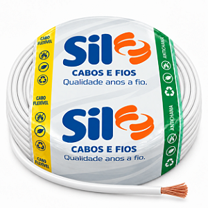 Cabo Flexível 1,50mm 750v Branco Rolo C/100m Sil