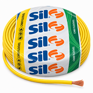 Cabo Flexível 1,50mm 750v Amarelo Rolo C/50m Sil