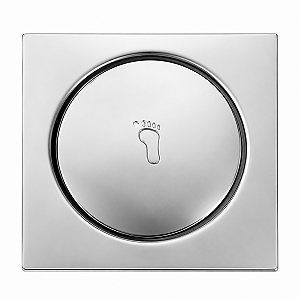 Ralo Clic Quadrado Aço Inox 10x10 Luxsanit