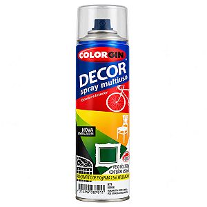 Verniz Spray Multiuoso Incolor Brilhante 360ml Colorgin