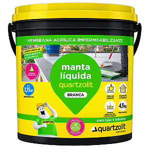 Manta Líquida Branca Impermeabilizante 4,5K Quartzolit
