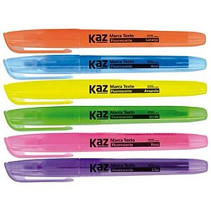 MARCA TEXTO - COLORIDO NEON -  1 UN - KAZ