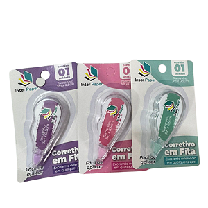CORRETIVO EM FITA - 3M X 0,5CM - INTER PAPER