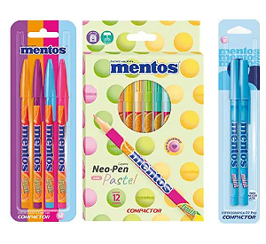 KIT CANETAS MENTOS - COMPACTOR + BRINDE