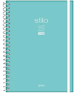 PLANNER 2025 - ESPIRAL - CAPA DURA - STILO JANDAIA - AZUL